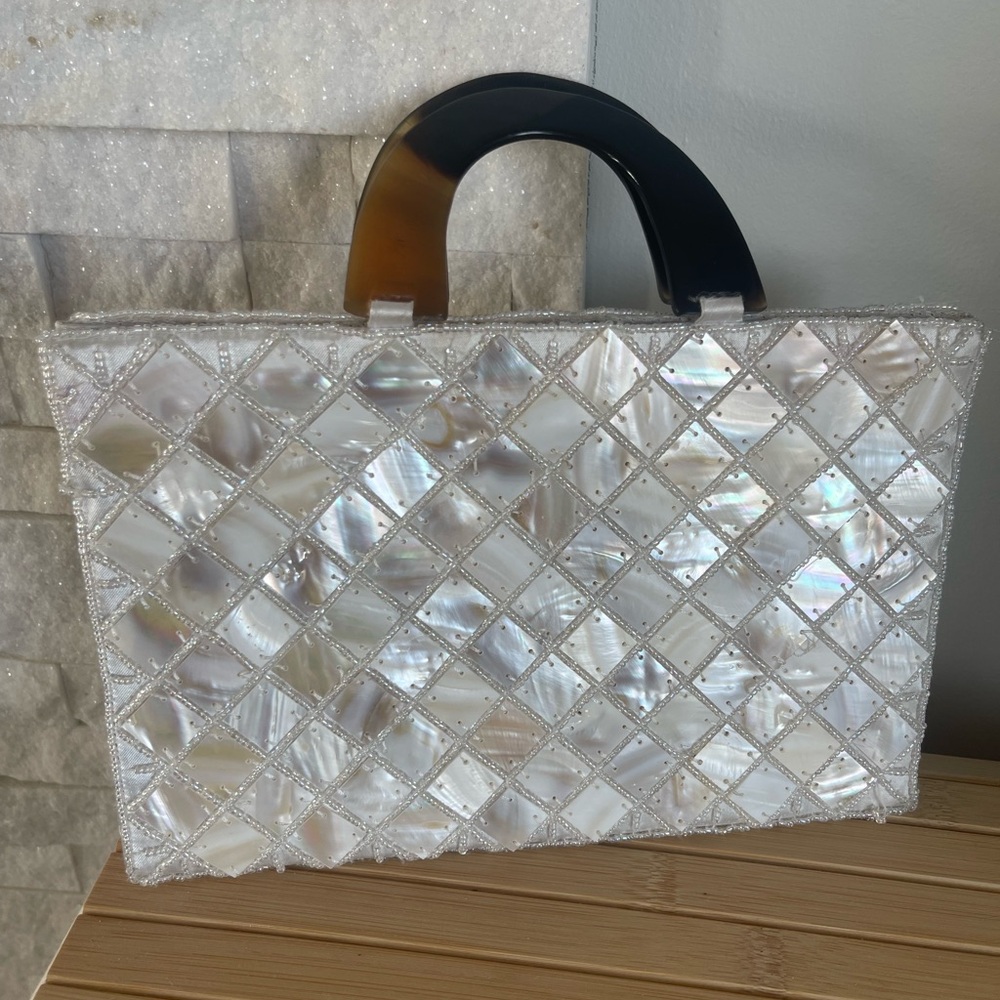 Vintage Abalone mother of Pearl Shell handbag